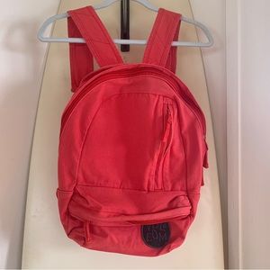 Volcom Coral Red Canvas Backpack